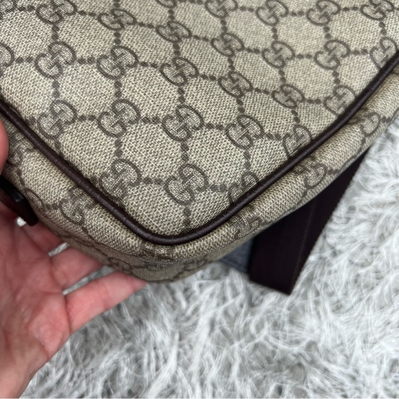 GUCCI GG SUPREME CANVAS PVC SHOULDER BAG MESSANGER BAG CROSSBODY - Picture 4 of 16
